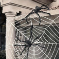 Siopsrl| WebCreeper Halloween Decoration Set – 2 Giant Spiders 50cm with Stretchy Spider Web