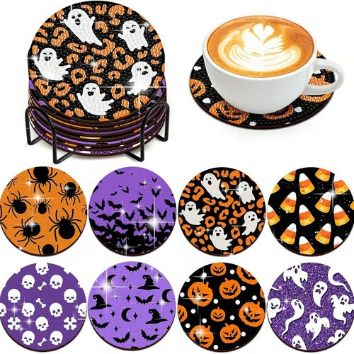 Siopsrl| SpukMeister Coaster Set — Let your Halloween party be enchanted with magical fascination and guests amazed!