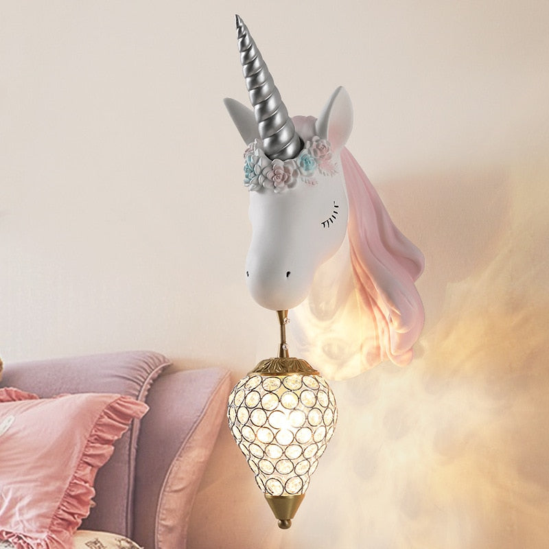 Siopsrl| Magical Unicorn Wall Lamp for Children – Playful & Warm Light
