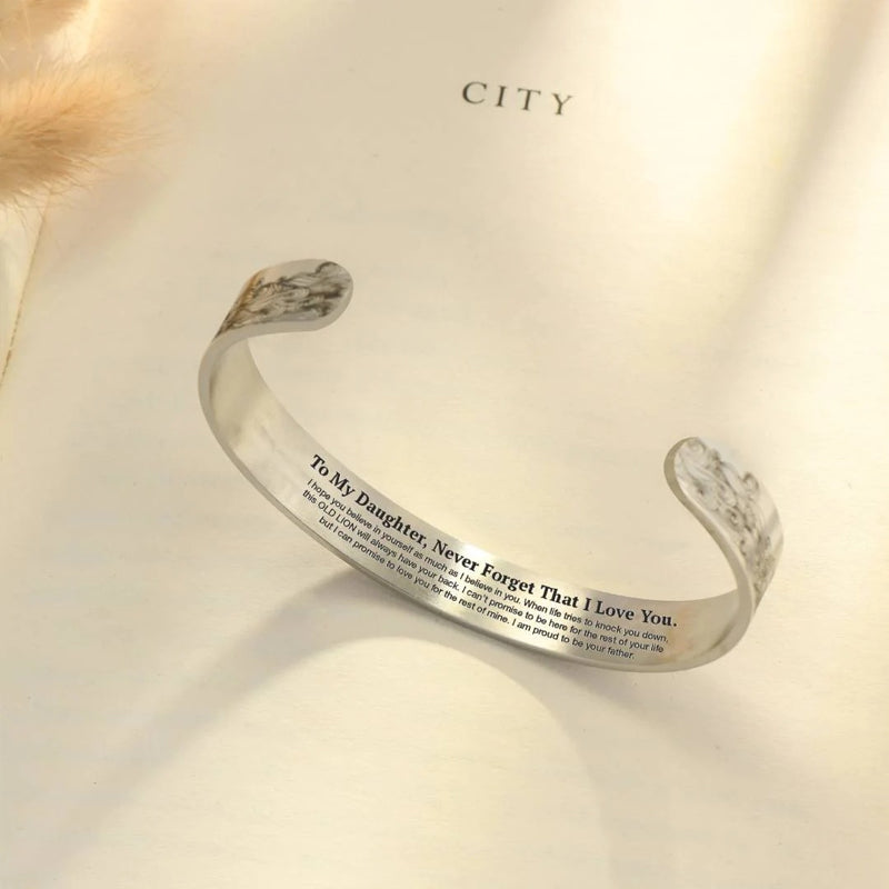 siopsrl | To My Daughter Proud of You Love Dad Bracelet
