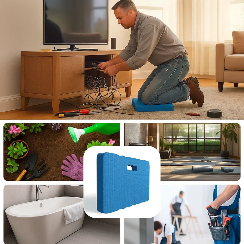 Knee Pain Relief – Thick Foam Support – Protects Joints – All-Day Comfort for Gardening, DIY & Cleaning Siopsrl