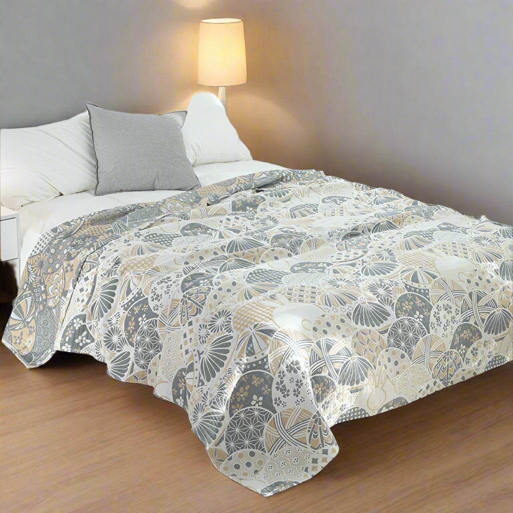 Siopsrl| Joyful Haven Four-Layer Cotton Blanket