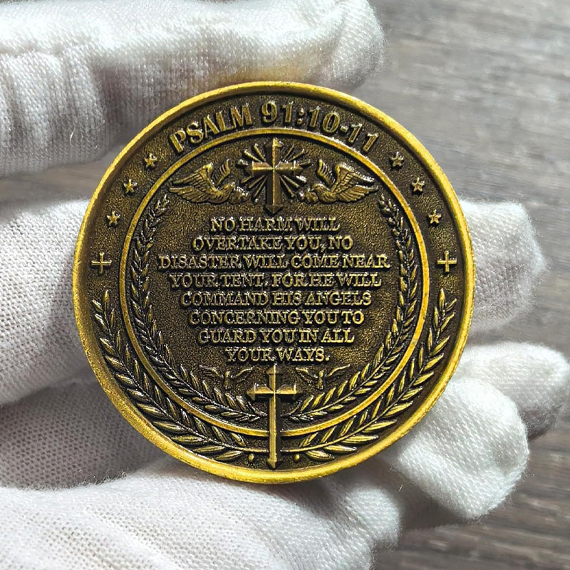 Siopsrl| The Archangel Michael watches over us Challenge Coin