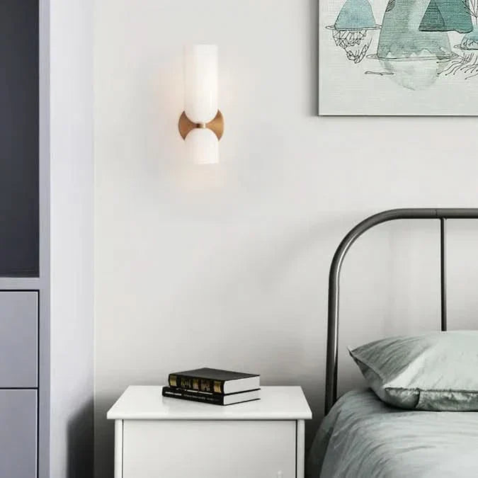 Siopsrl| Modern Double Glass Wall Light Fixture