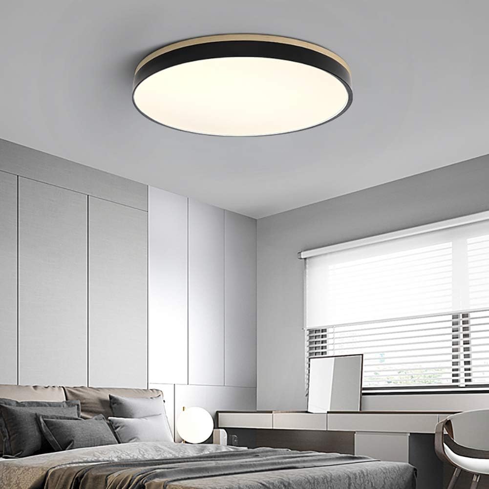 Siopsrl| Ceiling Light Modern Wood LED Flush Fitting