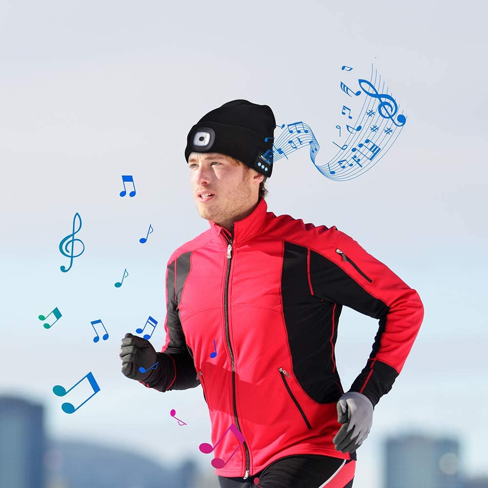 siopsrl | Bluetooth Beanie Hat Light Wireless Headphones