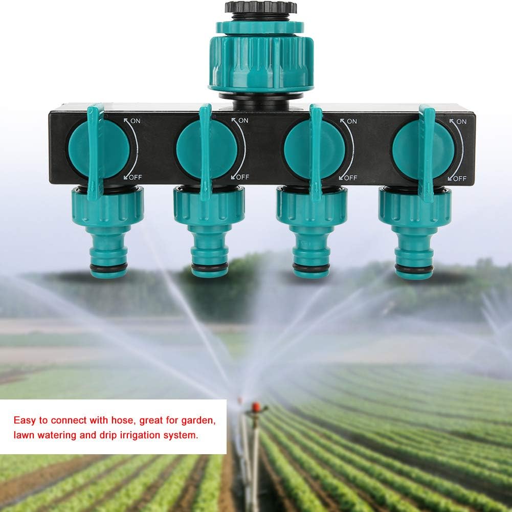 Siopsrl| Universal 4-way garden hose splitter – Adjustable faucet splitter