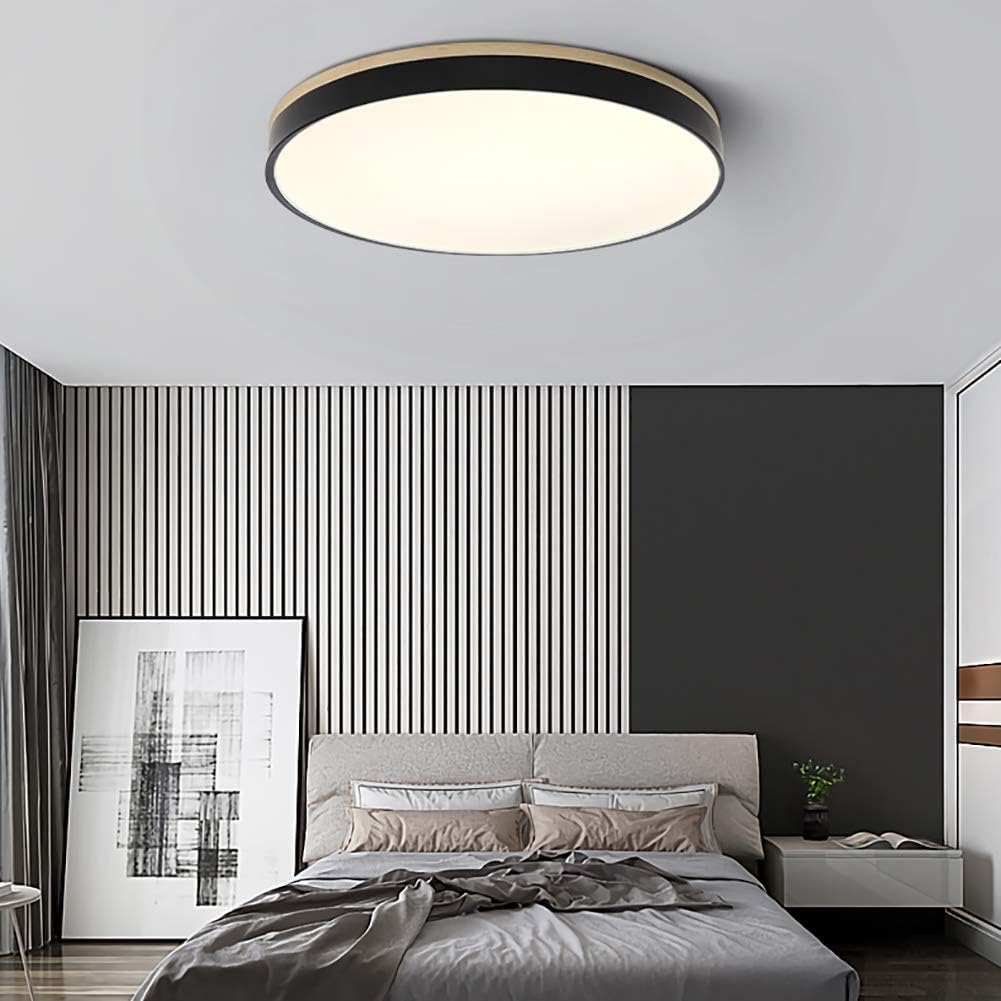 Siopsrl| Ceiling Light Modern Wood LED Flush Fitting
