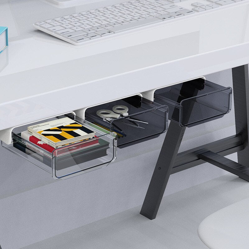 Siopsrl| Office Friendly Self-Adhesive Hidden Transparent Drawer