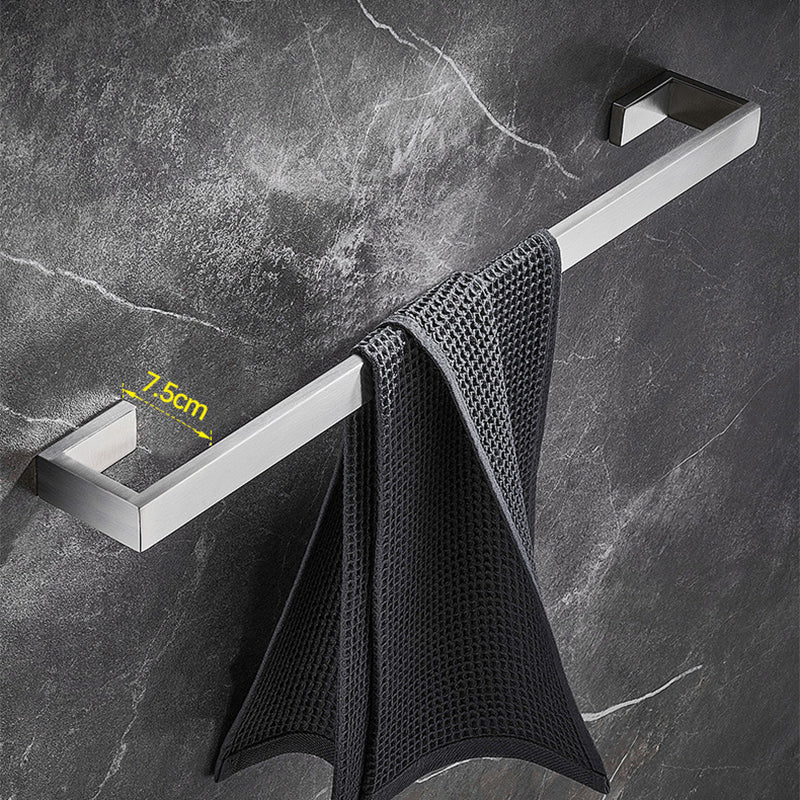 Siopsrl| Stainless Steel Bathroom Set 4-Piece Modern Style Simple Bathroom Accessory Set