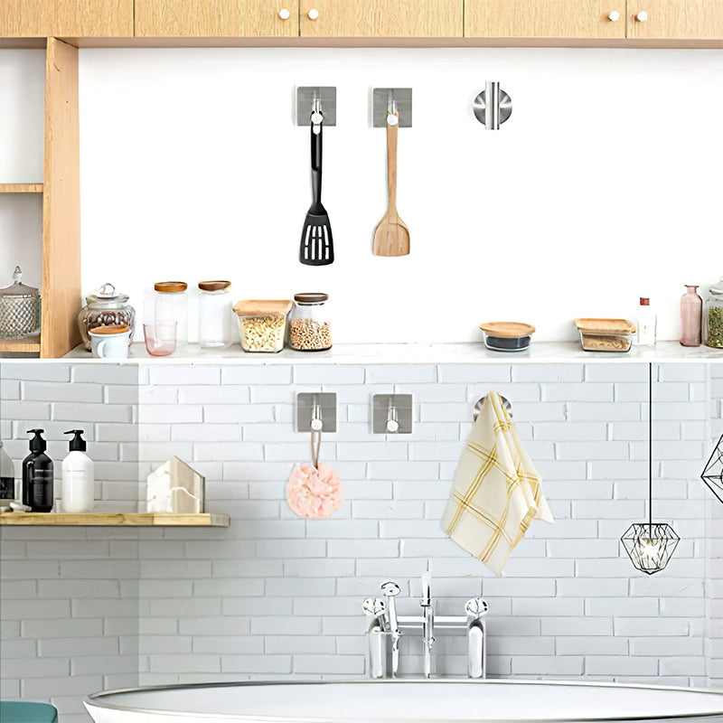 Siopsrl| Metal Simple Bathroom Accessories as a Single Piece or in a Set in Silver