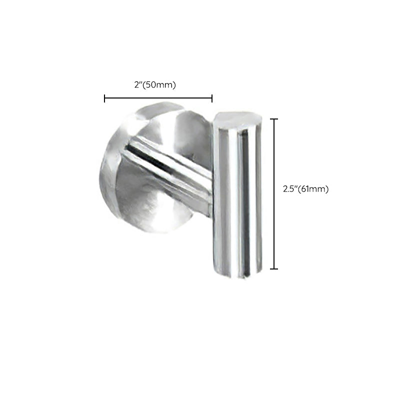 Siopsrl| Metal Simple Bathroom Accessories as a Single Piece or in a Set in Silver