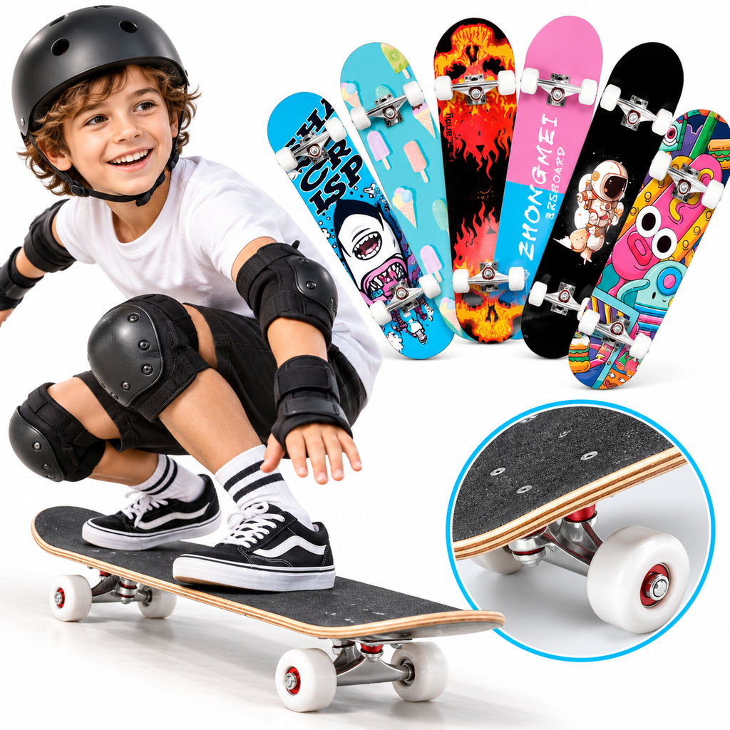Complete Street Skateboard with Maple Deck Concave and Durable PU Wheels Siopsrl