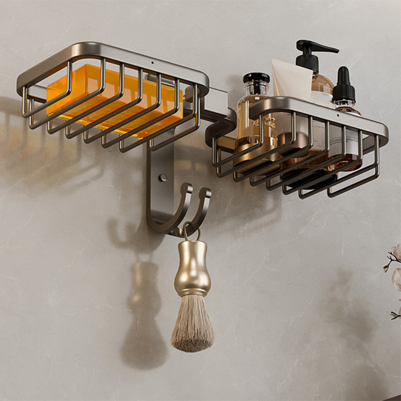 Siopsrl| Modern Bathroom Accessory Set Shelf Black/Silver/Grey Bathroom Accessories Set