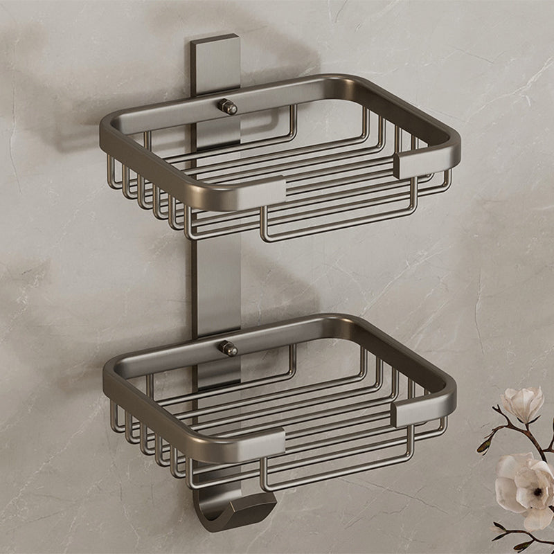 Siopsrl| Modern Bathroom Accessory Set Shelf Black/Silver/Grey Bathroom Accessories Set