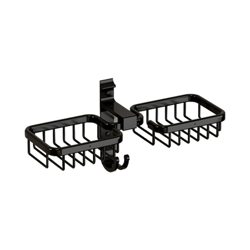 Siopsrl| Modern Bathroom Accessory Set Shelf Black/Silver/Grey Bathroom Accessories Set