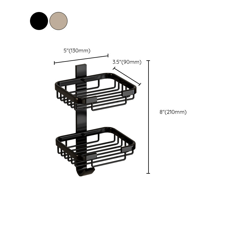 Siopsrl| Modern Bathroom Accessory Set Shelf Black/Silver/Grey Bathroom Accessories Set