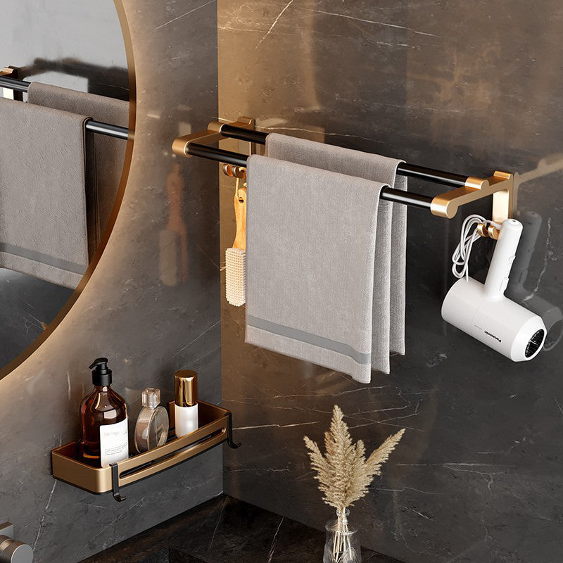 Siopsrl| Modern black bath accessory set towel bar bathroom accessory set