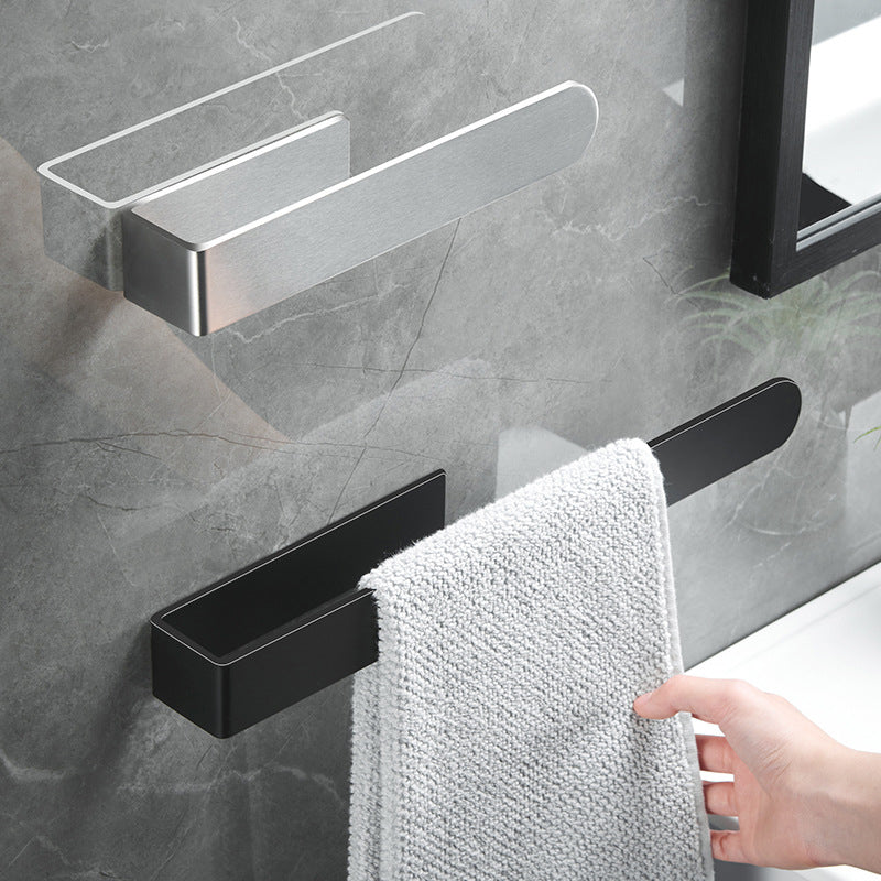 Siopsrl| Modern Towel Ring Bathroom Hardware Set Stainless Steel/Black Bath Hardware Set