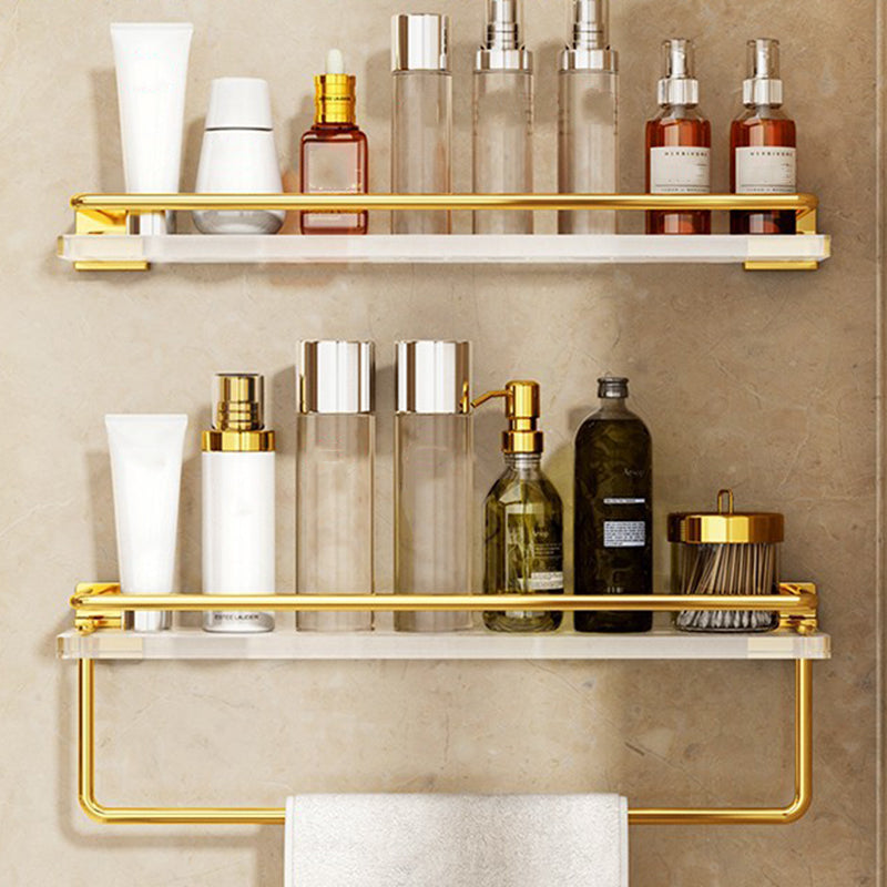 Siopsrl| Modern Silver/Gold Bathroom Hardware Set Bathroom Shelf Bathroom Set