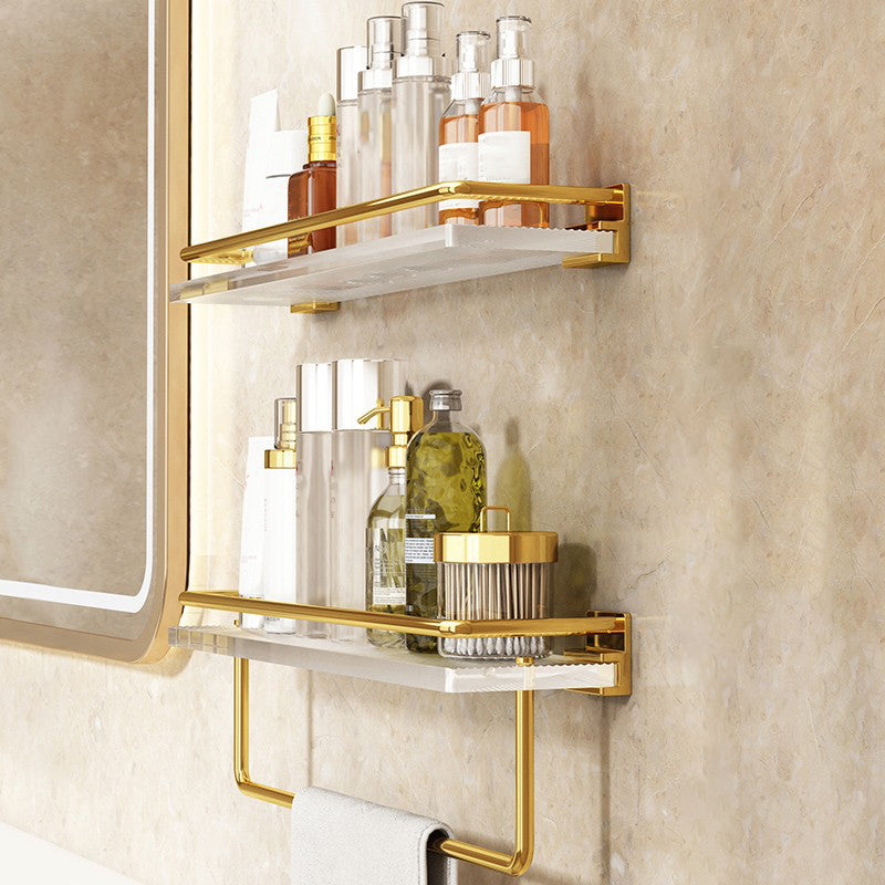 Siopsrl| Modern Silver/Gold Bathroom Hardware Set Bathroom Shelf Bathroom Set