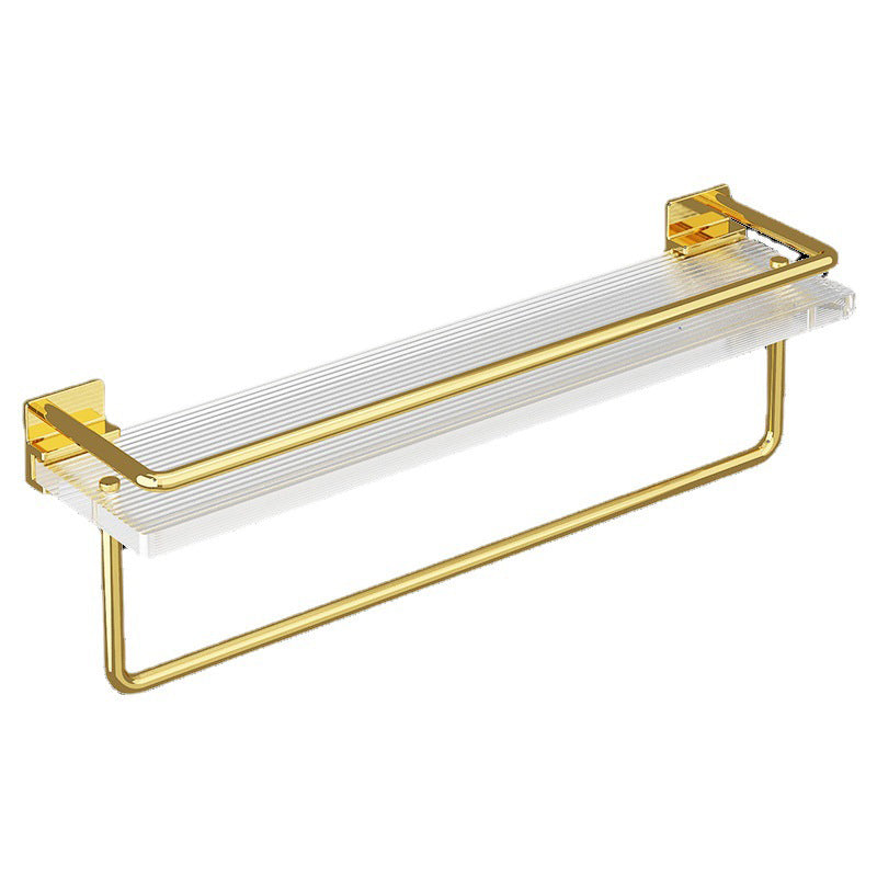 Siopsrl| Modern Silver/Gold Bathroom Hardware Set Bathroom Shelf Bathroom Set
