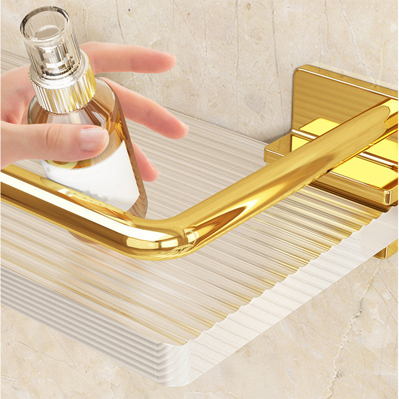 Siopsrl| Modern Silver/Gold Bathroom Hardware Set Bathroom Shelf Bathroom Set
