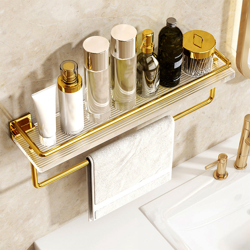 Siopsrl| Modern Silver/Gold Bathroom Hardware Set Bathroom Shelf Bathroom Set