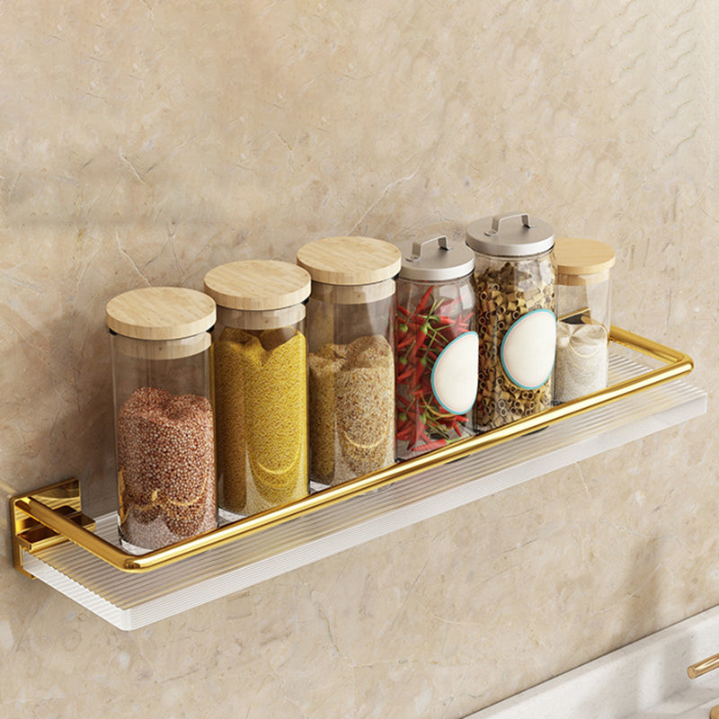 Siopsrl| Modern Silver/Gold Bathroom Hardware Set Bathroom Shelf Bathroom Set
