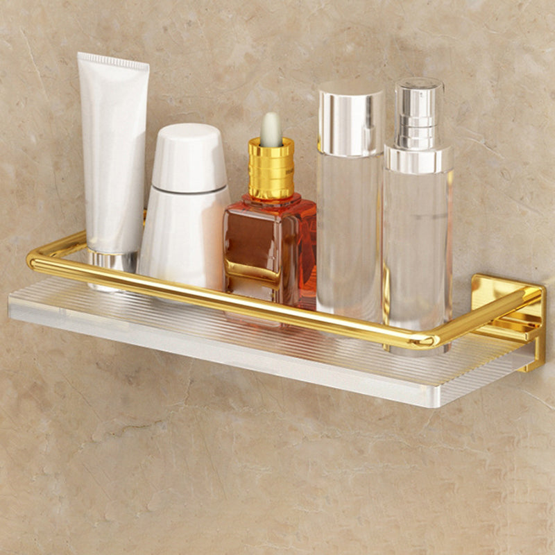 Siopsrl| Modern Silver/Gold Bathroom Hardware Set Bathroom Shelf Bathroom Set