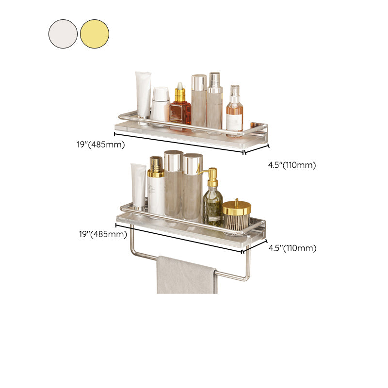 Siopsrl| Modern Silver/Gold Bathroom Hardware Set Bathroom Shelf Bathroom Set