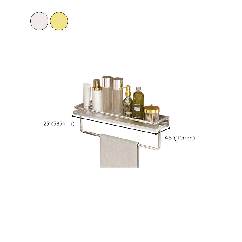 Siopsrl| Modern Silver/Gold Bathroom Hardware Set Bathroom Shelf Bathroom Set