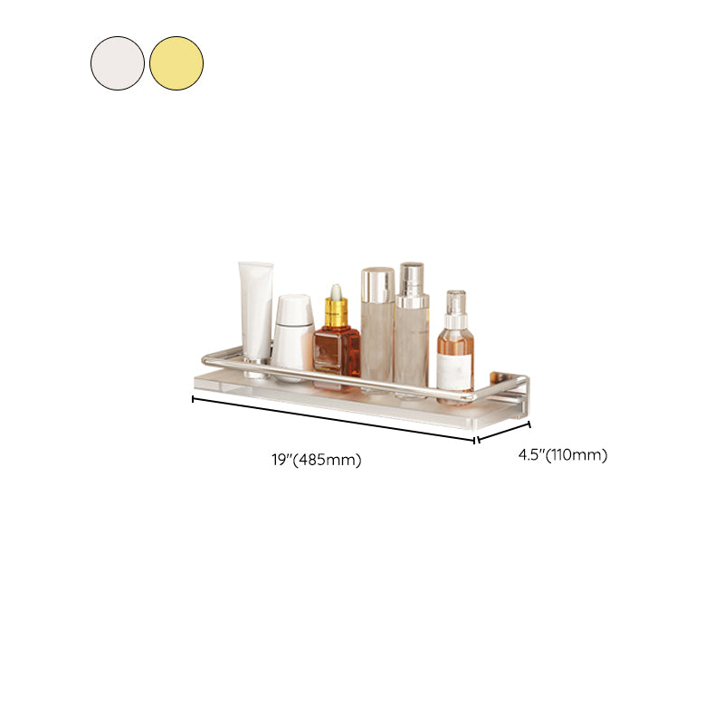 Siopsrl| Modern Silver/Gold Bathroom Hardware Set Bathroom Shelf Bathroom Set