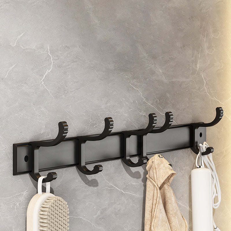 Siopsrl| Modern black metal bath hardware set towel bar bathroom hardware set