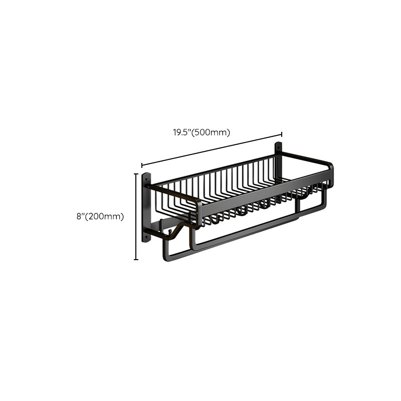 Siopsrl| Modern black metal bath hardware set towel bar bathroom hardware set
