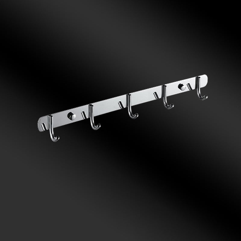 Siopsrl| Chrome Modern Bathroom Hardware Set Stainless Steel Towel Hook/Towel Rail & Bathroom Shelf