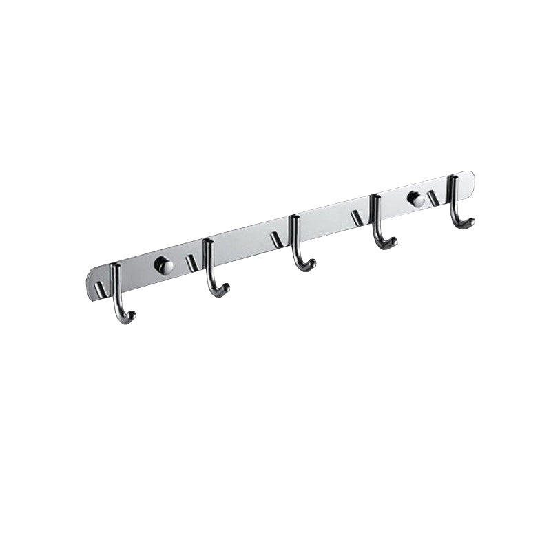 Siopsrl| Chrome Modern Bathroom Hardware Set Stainless Steel Towel Hook/Towel Rail & Bathroom Shelf