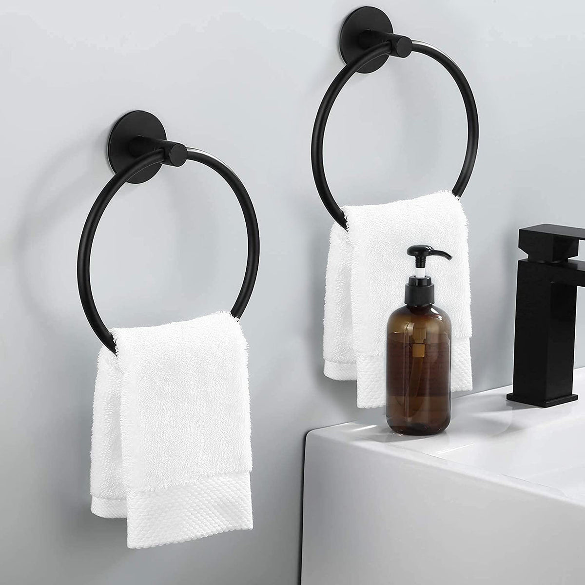 Siopsrl| Traditional Bathroom Hardware Accessory Set Towel Ring/Bathrobe Hook/Towel Bar