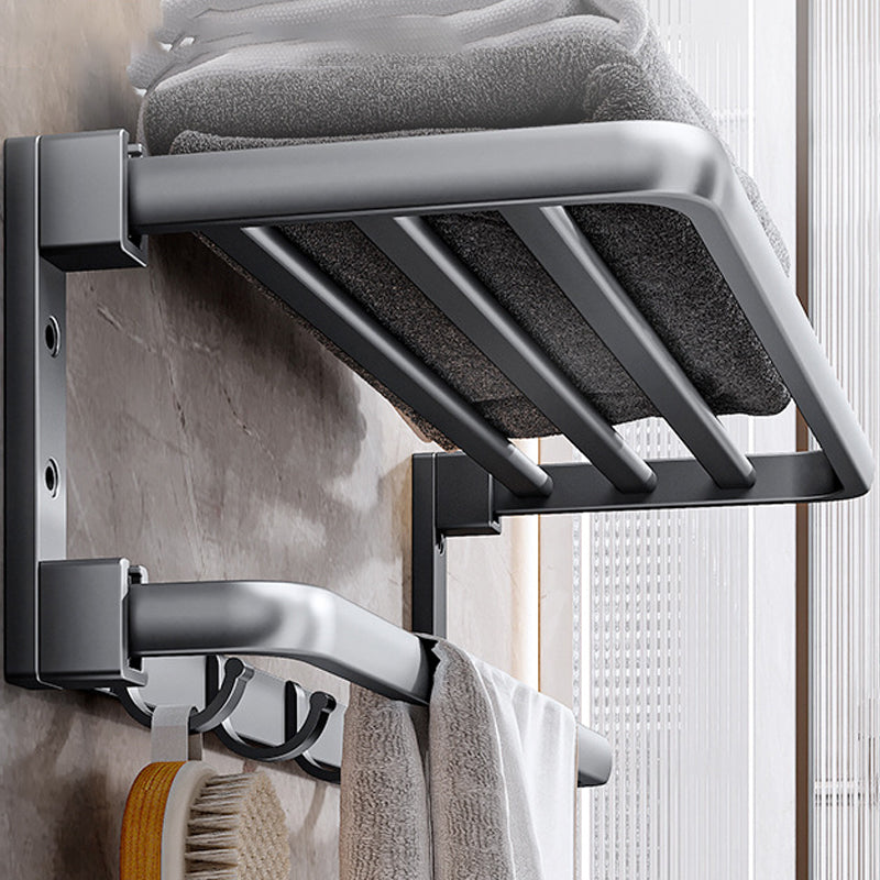 Siopsrl| Modern Bathroom Accessories Hardware Set Gray Towel Bar Bathroom Shelf Bathroom Hardware Set
