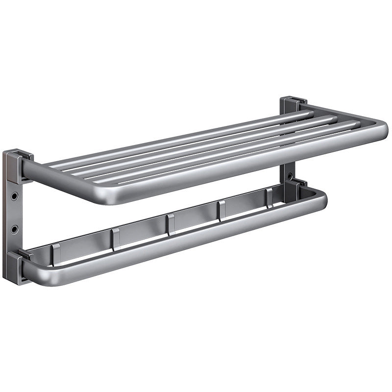 Siopsrl| Modern Bathroom Accessories Hardware Set Gray Towel Bar Bathroom Shelf Bathroom Hardware Set