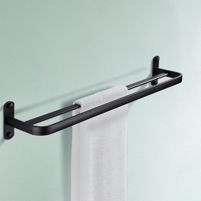 Siopsrl| Modern Bathroom Accessory Set Matte Black/Grey Bathroom Shelf/Towel Holder & Paper Holder
