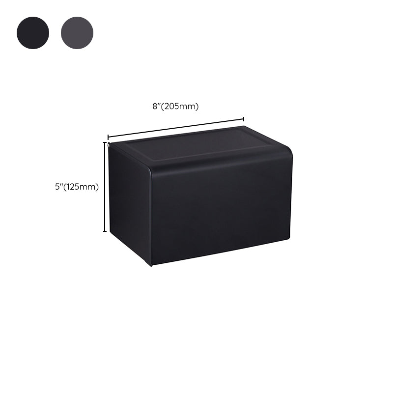 Siopsrl| Modern Bathroom Accessory Set Matte Black/Grey Bathroom Shelf/Towel Holder & Paper Holder