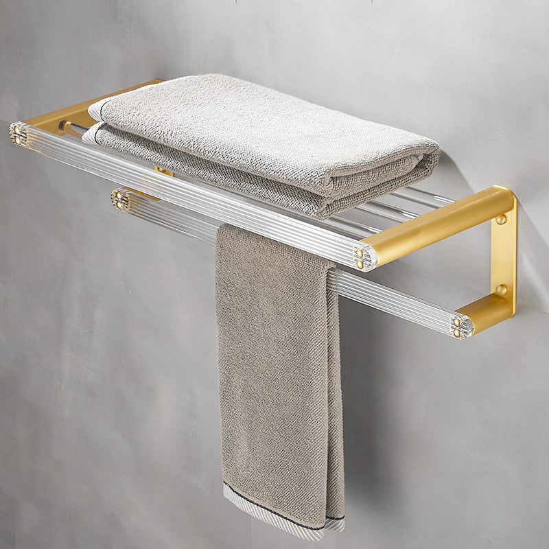 Siopsrl| Modern Bathroom Hardware Towel Rail Bath Shelf Bathroom Accessories Set