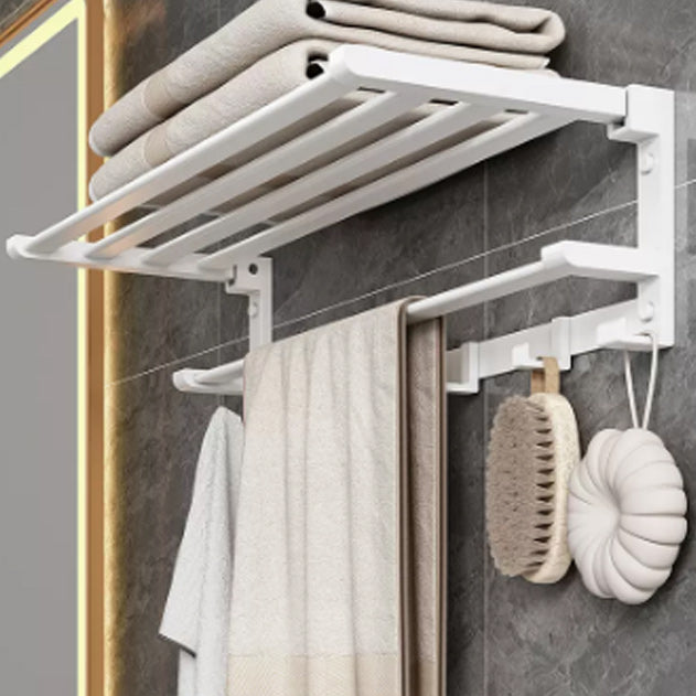 Siopsrl| Modern White Bathroom Hardware Set Towel Rack Bath Shelf Bathroom Hardware Set