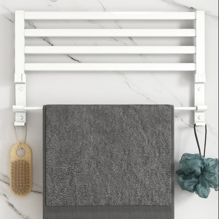 Siopsrl| Modern White Bathroom Hardware Set Towel Rack Bath Shelf Bathroom Hardware Set