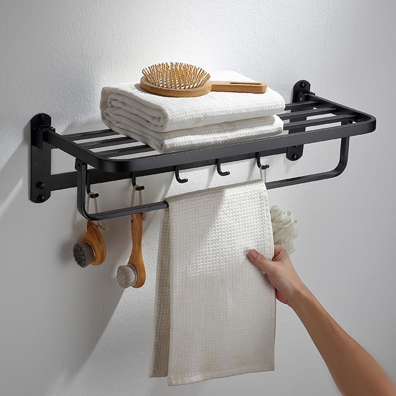 Siopsrl| Modern Bathroom Accessory Set Bath Shelf Towel Holder Matte Black Bath Hardware Set