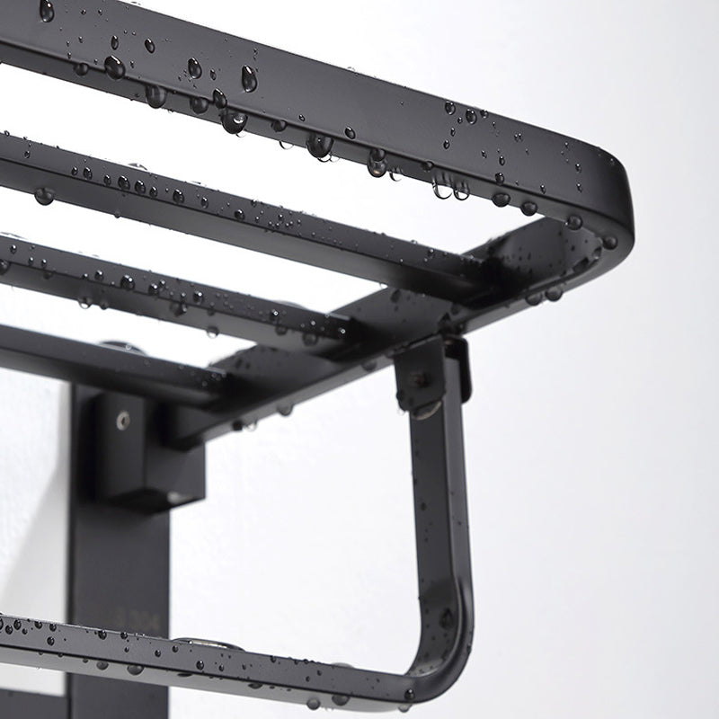 Siopsrl| Modern Bathroom Accessory Set Bath Shelf Towel Holder Matte Black Bath Hardware Set