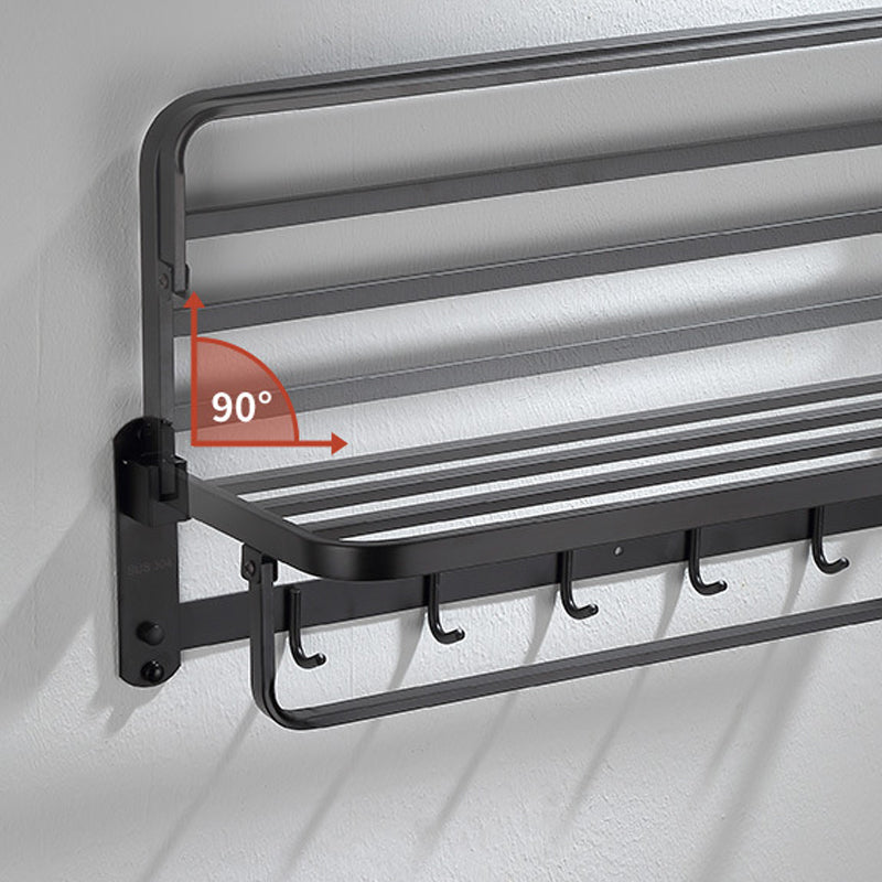 Siopsrl| Modern Bathroom Accessory Set Bath Shelf Towel Holder Matte Black Bath Hardware Set