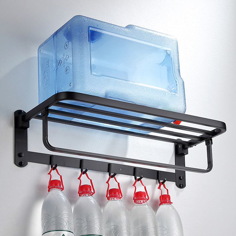 Siopsrl| Modern Bathroom Accessory Set Bath Shelf Towel Holder Matte Black Bath Hardware Set
