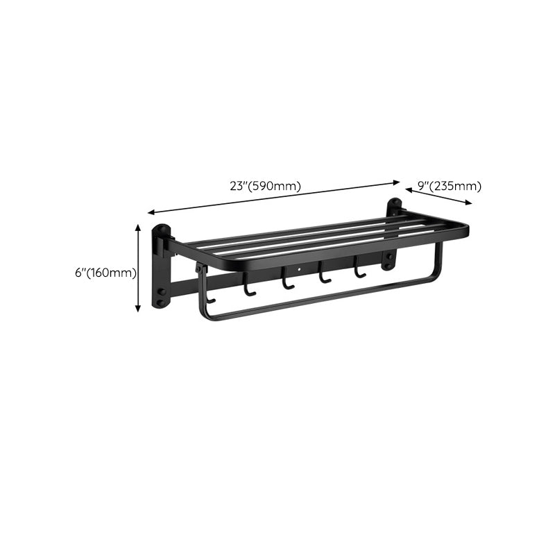 Siopsrl| Modern Bathroom Accessory Set Bath Shelf Towel Holder Matte Black Bath Hardware Set